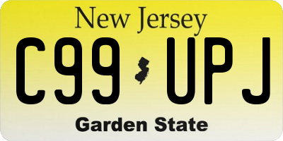 NJ license plate C99UPJ