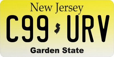 NJ license plate C99URV