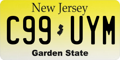 NJ license plate C99UYM