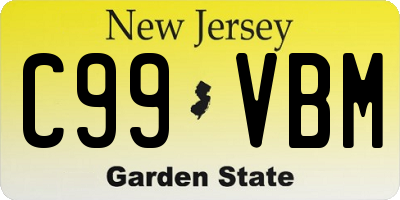 NJ license plate C99VBM