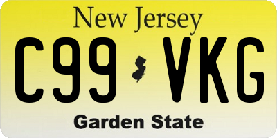 NJ license plate C99VKG