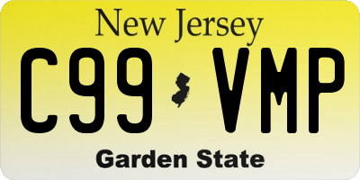NJ license plate C99VMP