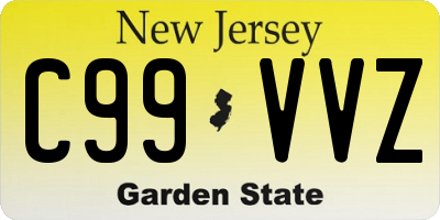 NJ license plate C99VVZ