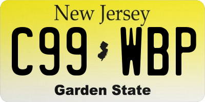 NJ license plate C99WBP