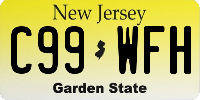 NJ license plate C99WFH