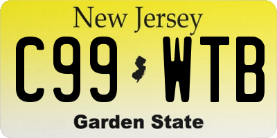 NJ license plate C99WTB