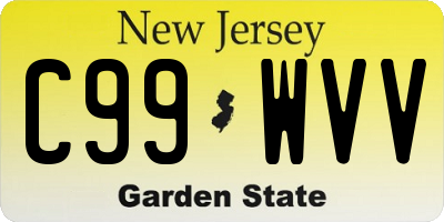 NJ license plate C99WVV
