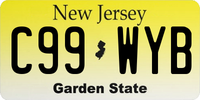 NJ license plate C99WYB