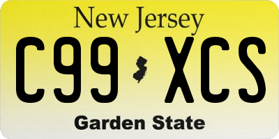 NJ license plate C99XCS