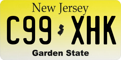 NJ license plate C99XHK