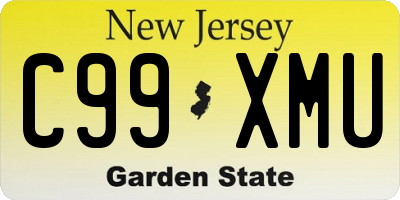 NJ license plate C99XMU
