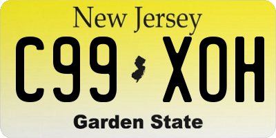NJ license plate C99XOH