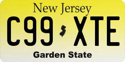 NJ license plate C99XTE