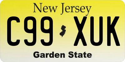 NJ license plate C99XUK