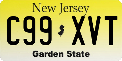 NJ license plate C99XVT