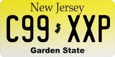 NJ license plate C99XXP