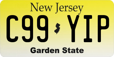 NJ license plate C99YIP