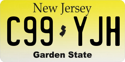 NJ license plate C99YJH