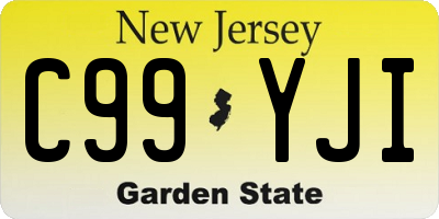 NJ license plate C99YJI
