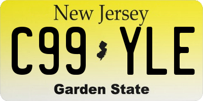 NJ license plate C99YLE