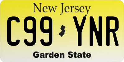 NJ license plate C99YNR