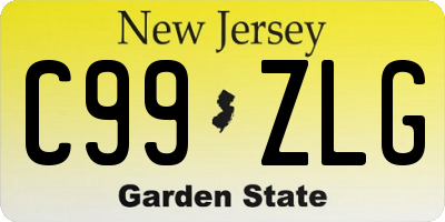 NJ license plate C99ZLG