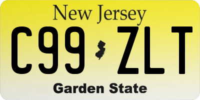 NJ license plate C99ZLT
