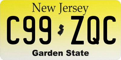 NJ license plate C99ZQC