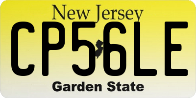 NJ license plate CP56LE