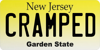 NJ license plate CRAMPED