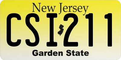 NJ license plate CSI211
