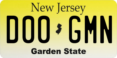 NJ license plate D00GMN