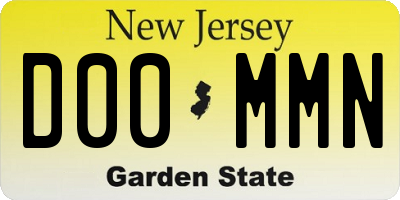 NJ license plate D00MMN