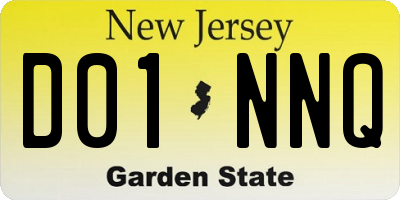 NJ license plate D01NNQ