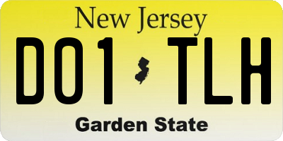 NJ license plate D01TLH