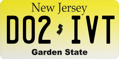 NJ license plate D02IVT