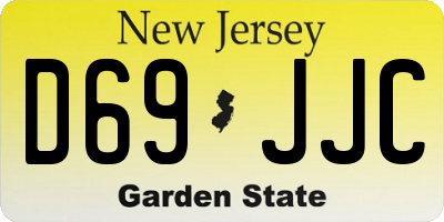 NJ license plate D69JJC