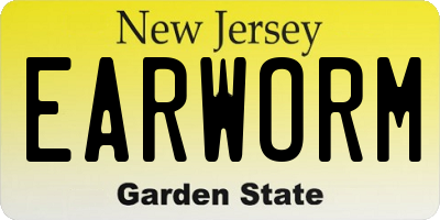 NJ license plate EARWORM