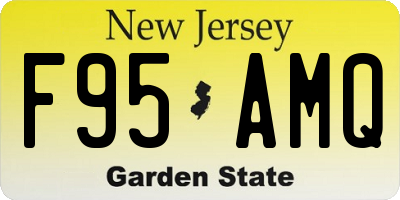 NJ license plate F95AMQ