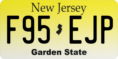 NJ license plate F95EJP