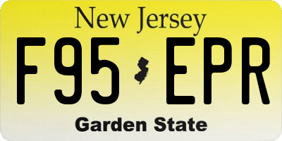NJ license plate F95EPR