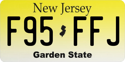NJ license plate F95FFJ