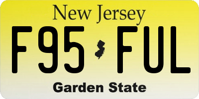 NJ license plate F95FUL