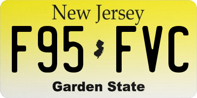 NJ license plate F95FVC