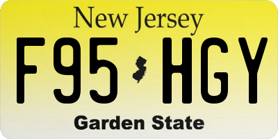 NJ license plate F95HGY