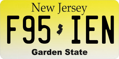 NJ license plate F95IEN