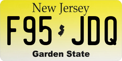 NJ license plate F95JDQ