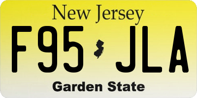 NJ license plate F95JLA