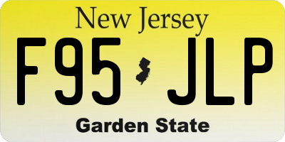 NJ license plate F95JLP