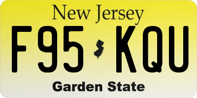 NJ license plate F95KQU